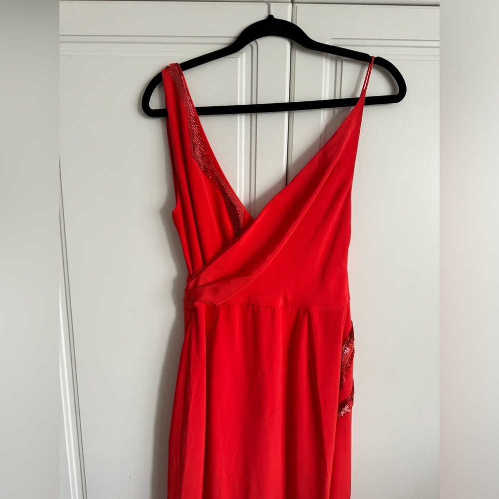 Emilio Pucci Red Sleeveless V-Neck Dress
